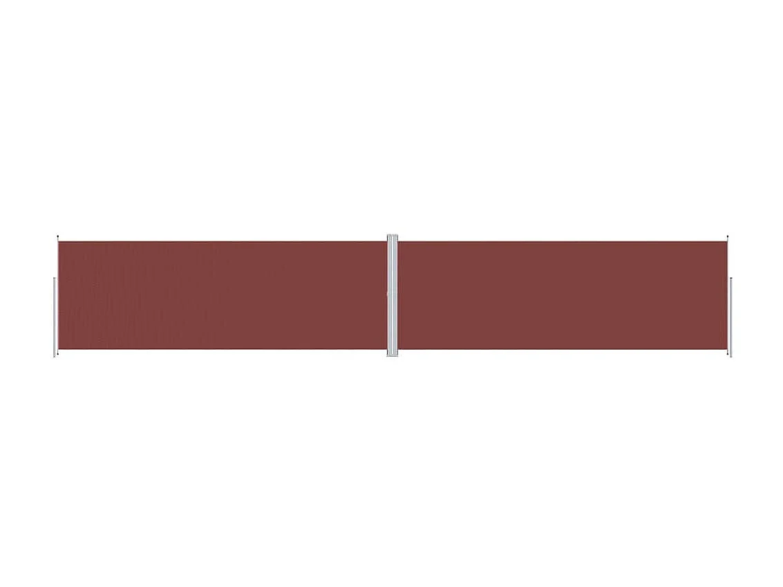 Auvent latéral rétractable Marron 220x1200 cm WVGQ2560