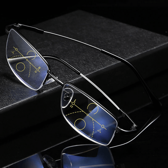 Duitse Multifocale Bril met Antireflectie en Blauwlichtfilter – Perfect voor Lezen, Autorijden en Digitale Activiteiten