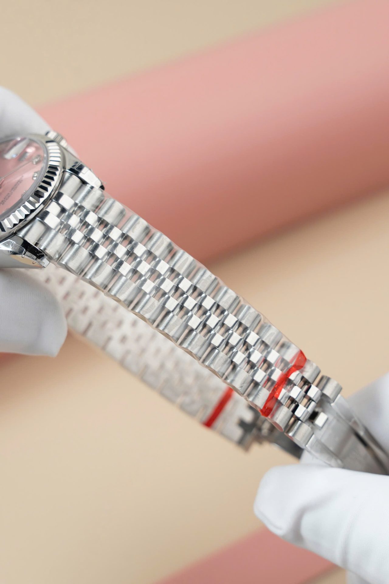 Rolex DateJust Lady Replica Watch Pink Dial Jubilee Strap 31mm - Top club