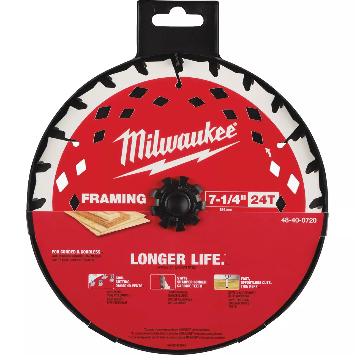 Milwaukee 7-1/4 In. 24-Tooth Framing Circular Saw Blade