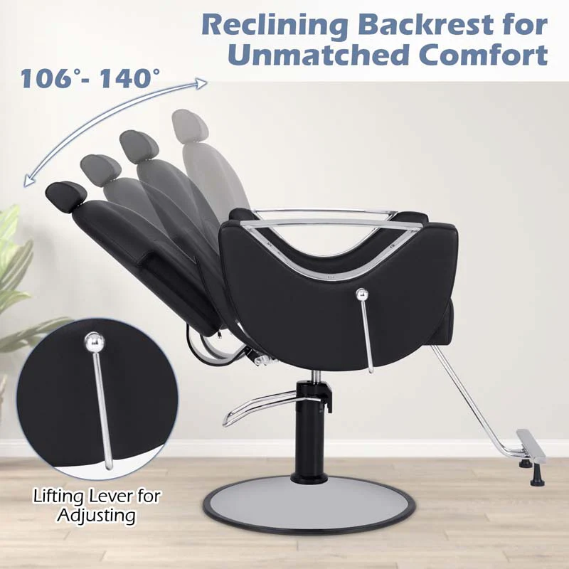 Eletriclife 360�� Swivel Reclining Salon Chair for Hair Stylist