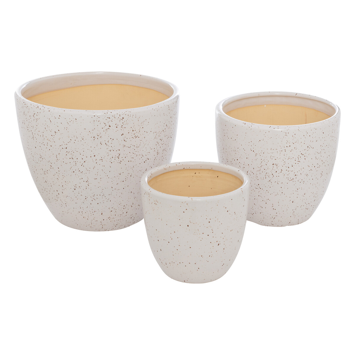Set of 3 pots "Vena" Ceramic, D.30/23/17 cm