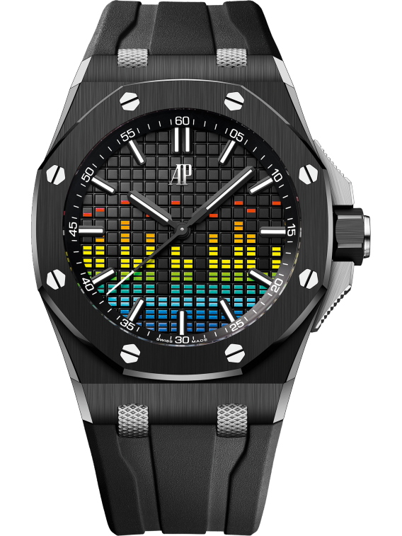 Audemars Piguet Royal Oak Offshore Selfwinding Music Edition Black Ref. 15600CE.OO.A002CA.01(1:1 replica) - Elite Watch Atelier