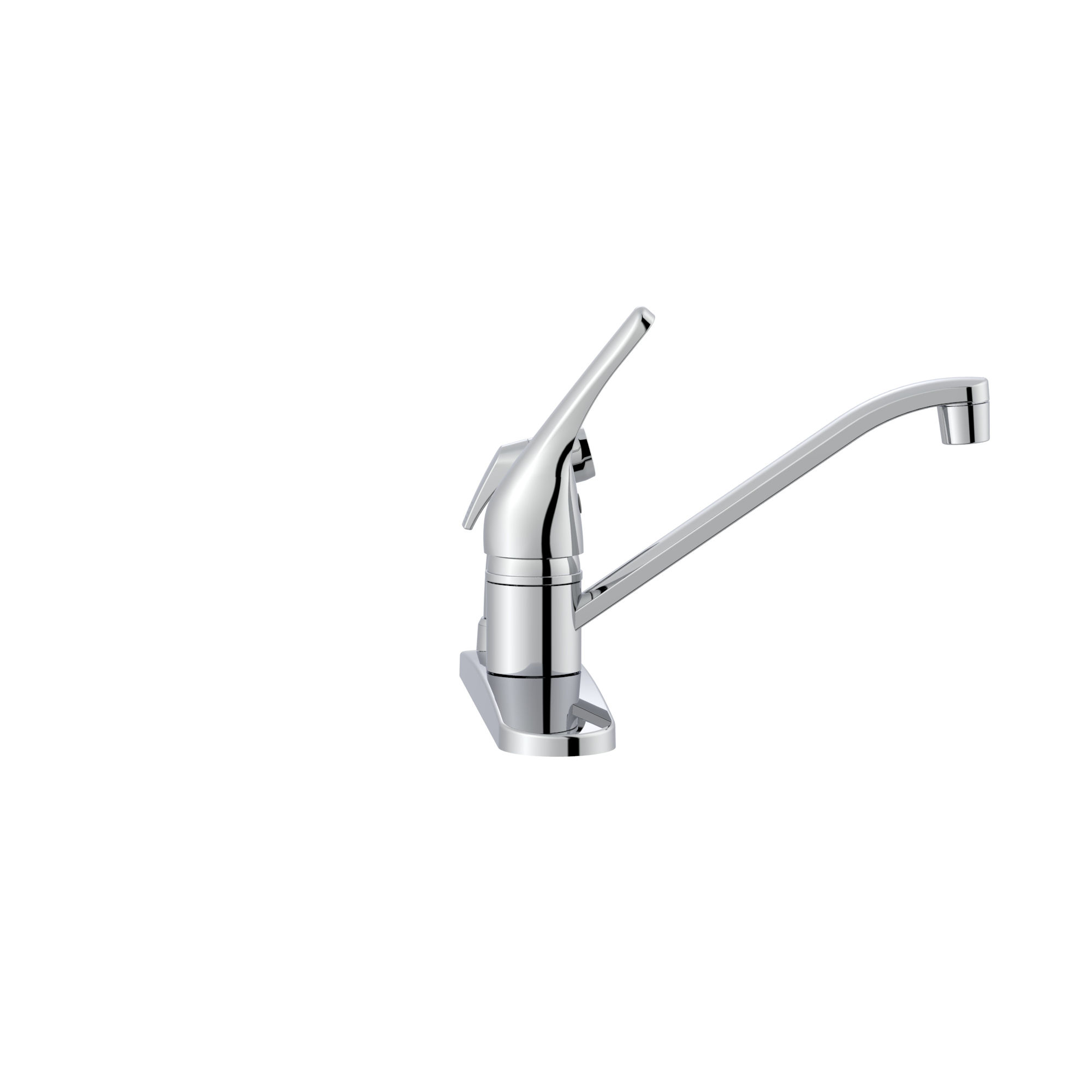 Home Impressions 1-Handle Lever Kitchen Faucet with Deck Spray, Chrome