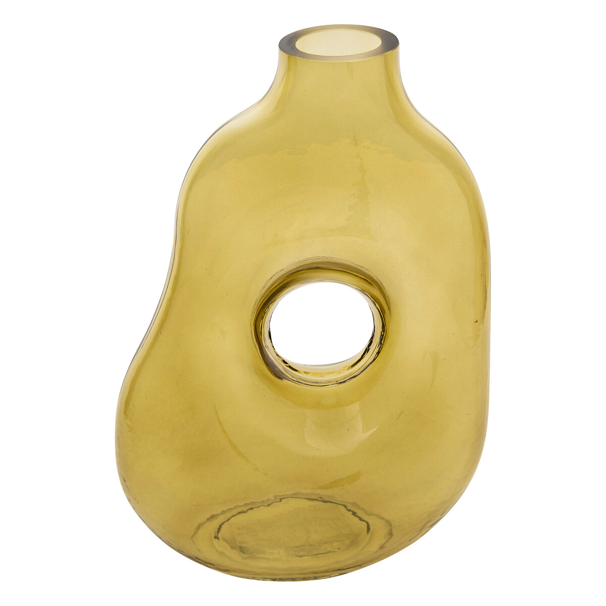 Donut vase "Kaki" Green, H. 25 cm