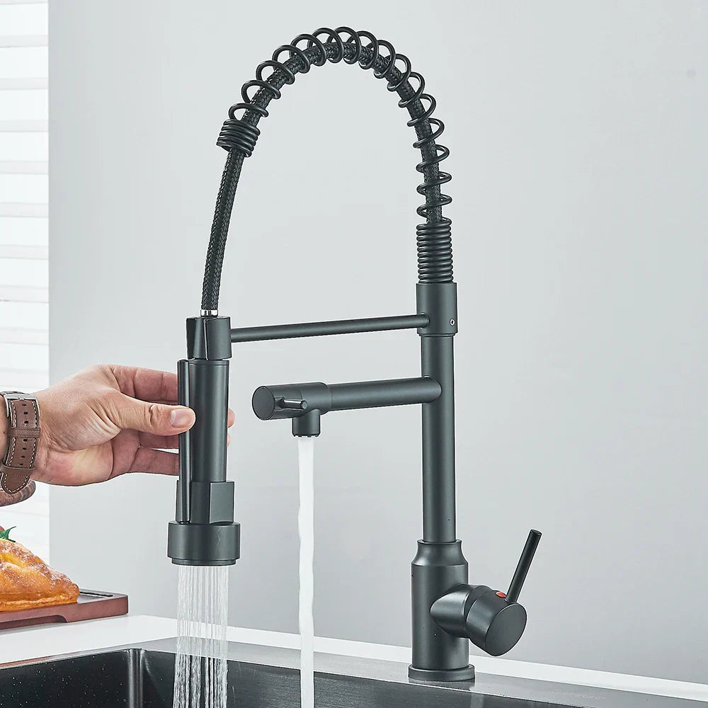 AquaDuoFlow | Veelzijdige Keukenkraan met Dubbele Uitloop