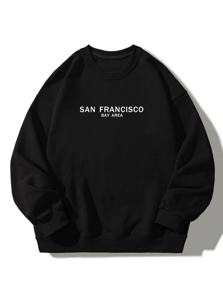 San Francisco Print Crew Neck Relaxed Sweatshirt