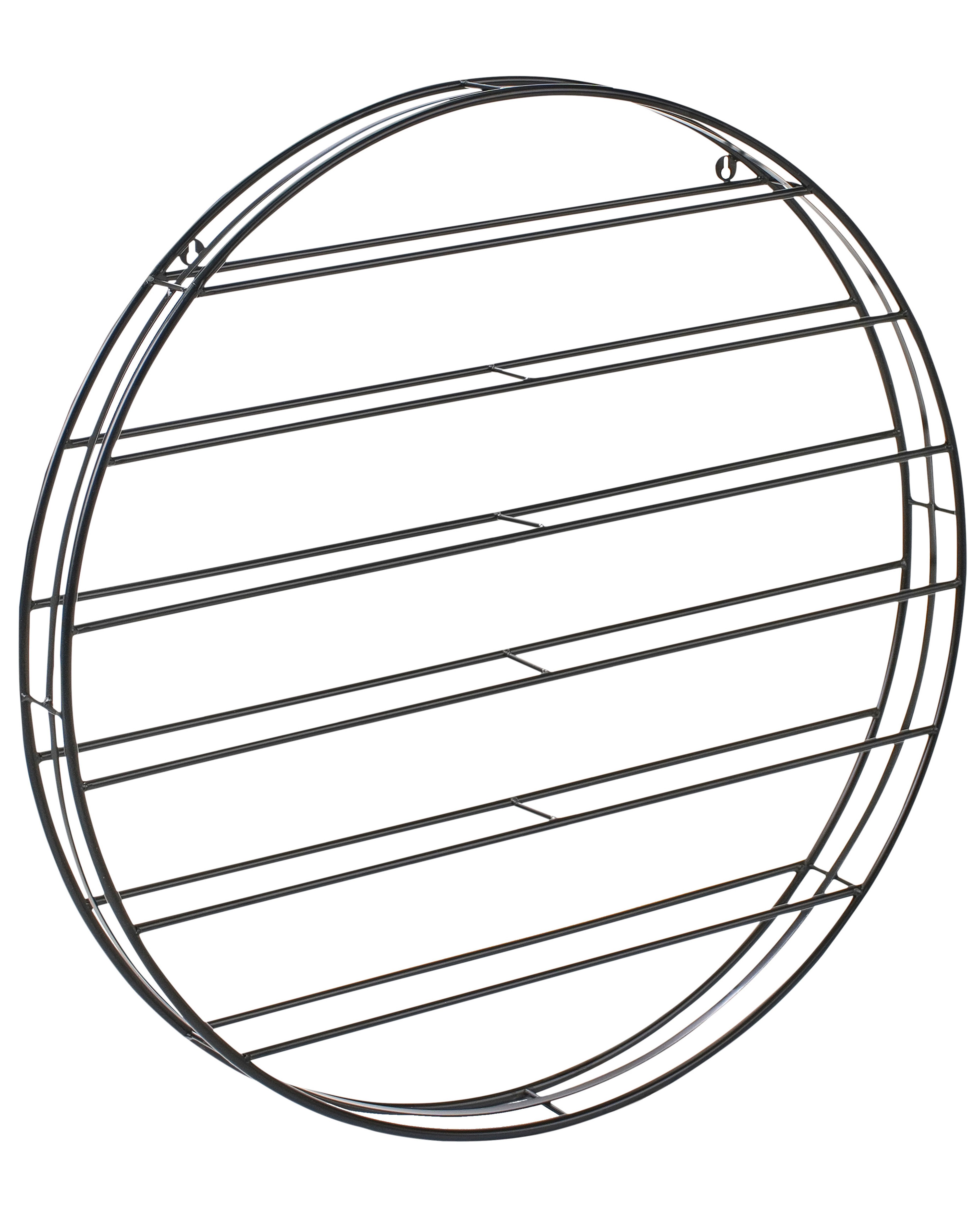 Wall Mounted Wine Rack ANNACOTTY Metal Black