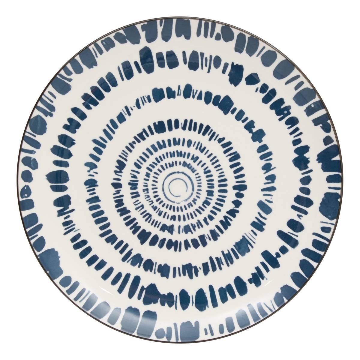 Set of 6 dinner plates "Umami" Porcelain, D.26.5 cm