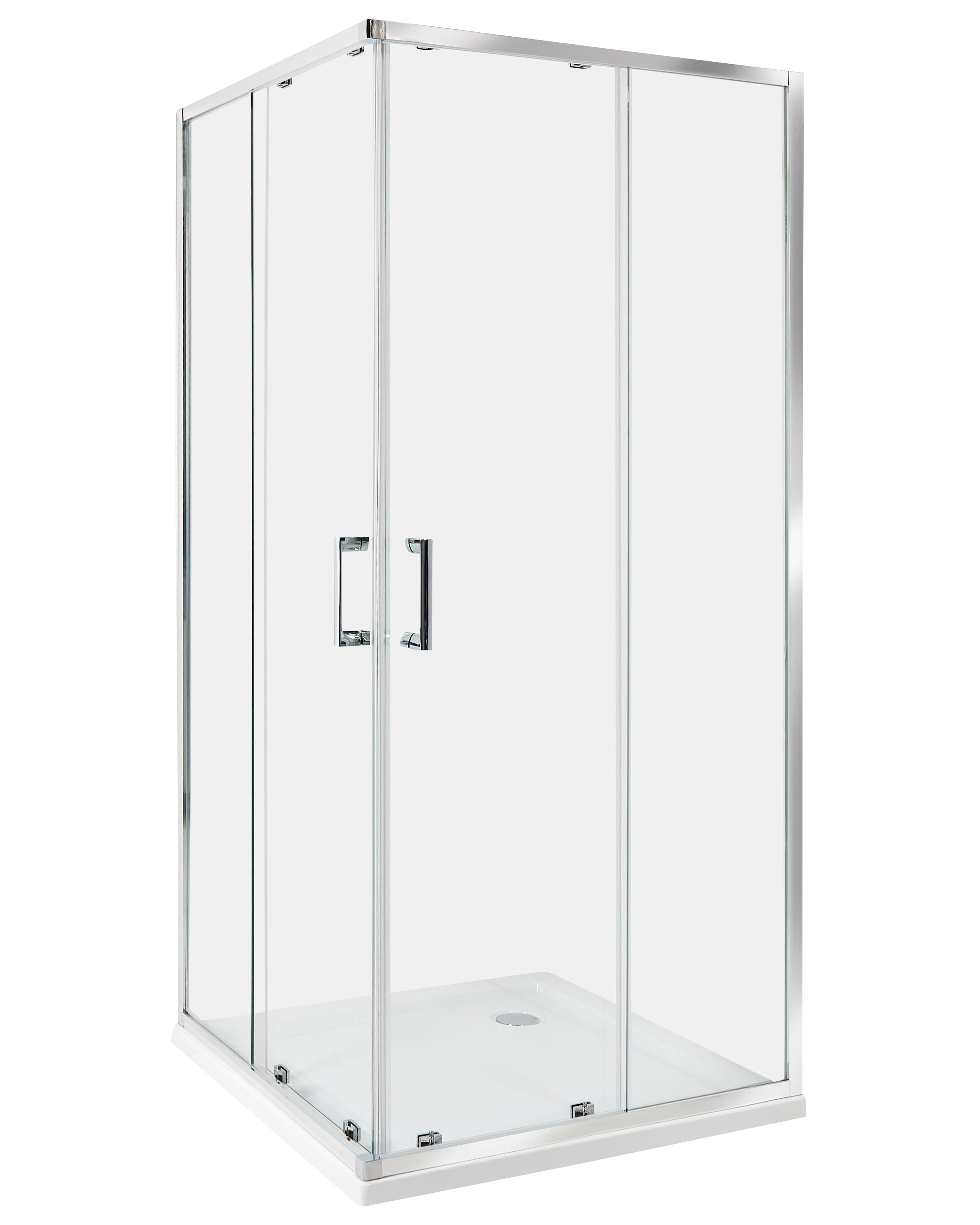 Shower Enclosure TELA 900 x 900 x 1850 mm Silver