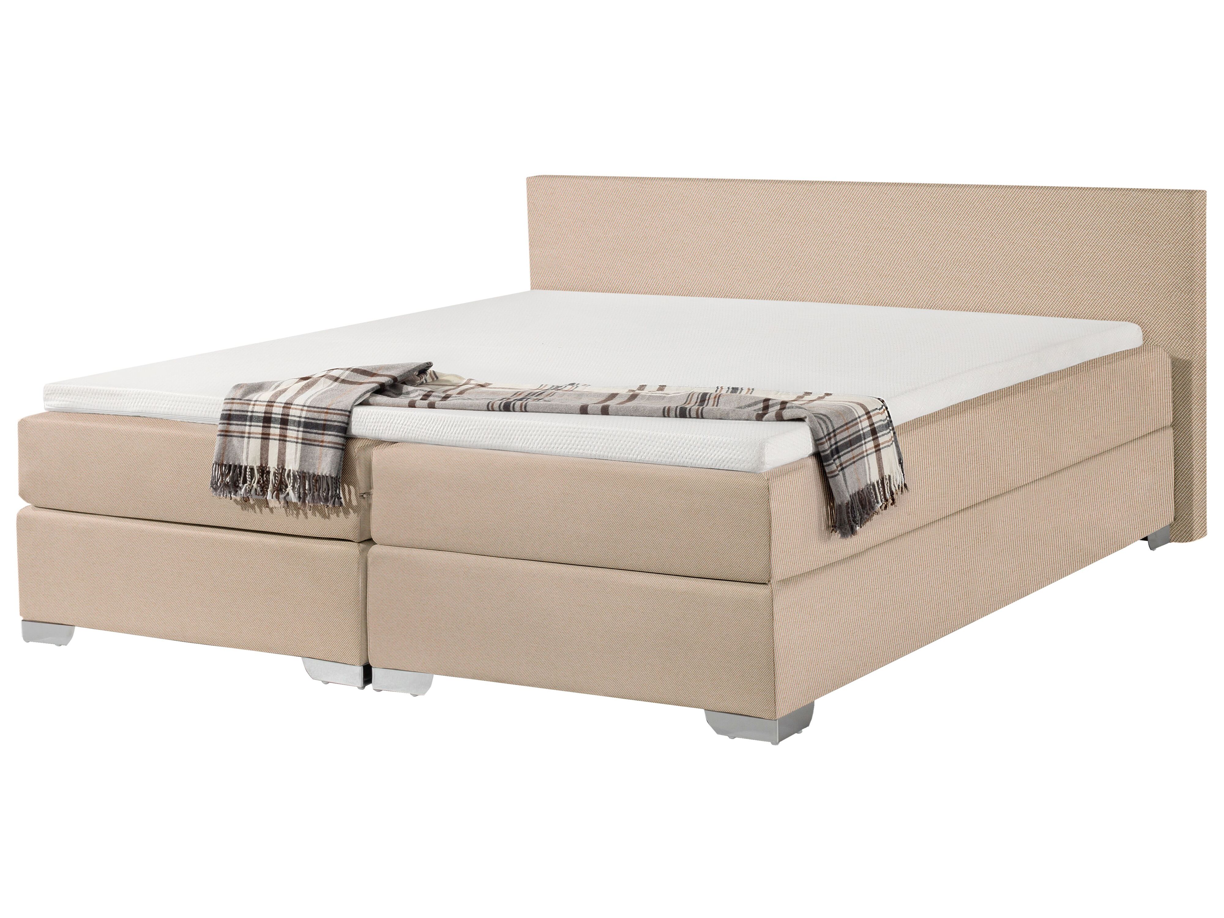 Divan Bed Fabric PRESIDENT 180 x 200 cm (EU Super King) Beige