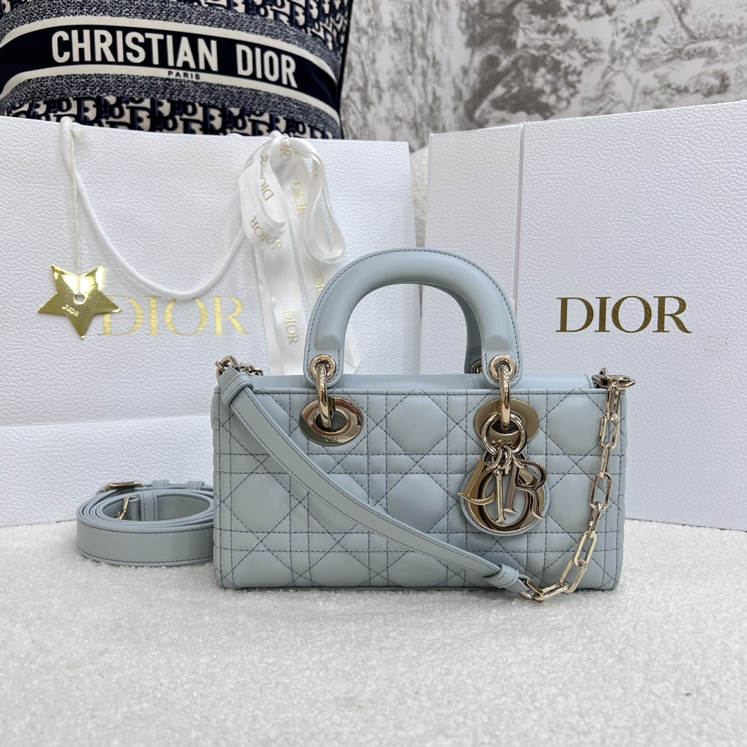 Dior Medium Lady D-Joy Bag Blue For Women 8,7in/22cm1:1High-quality replica