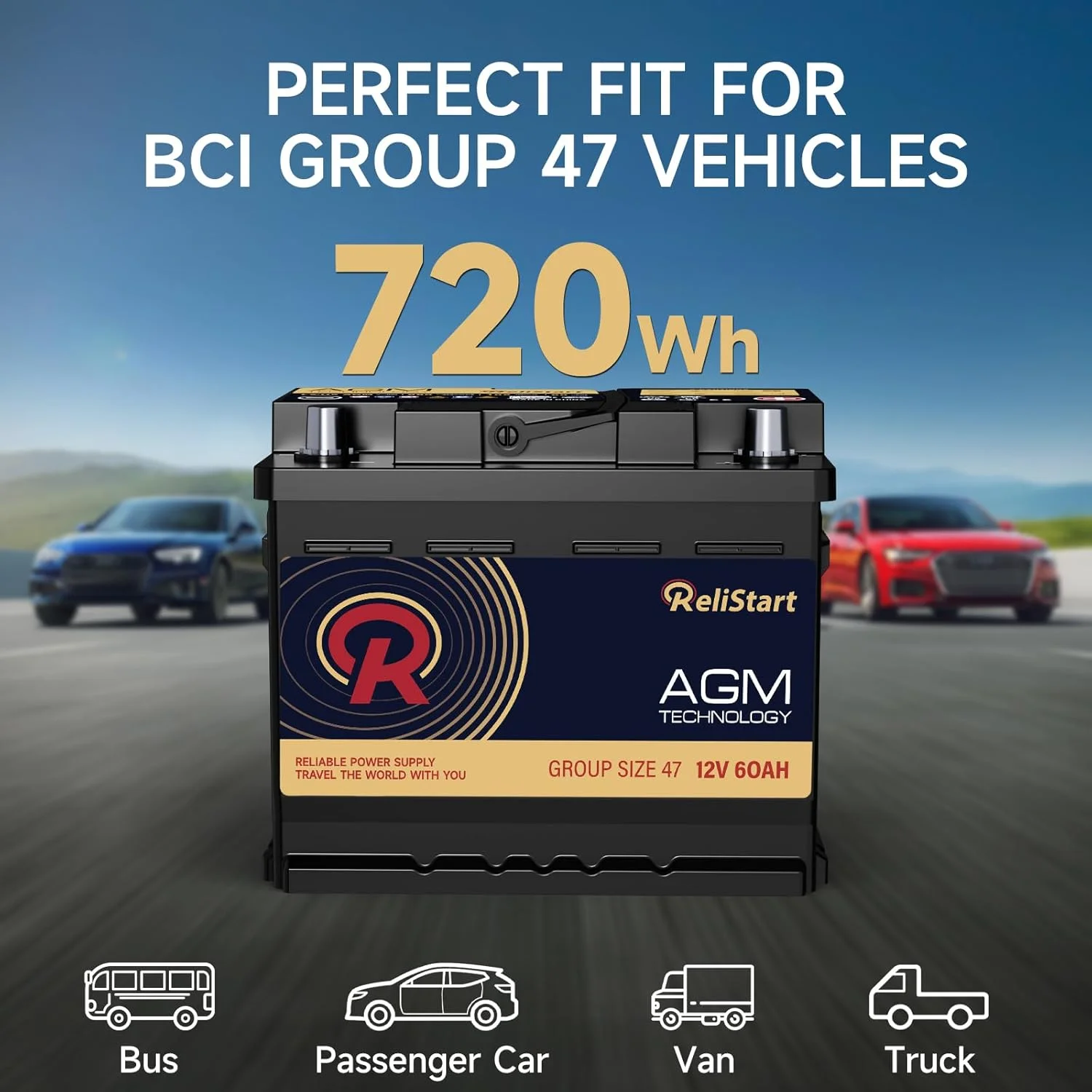 Relistart AUX14 Auxiliary Battery, 12V 14Ah AGM Battery, 200CCA, Rechargeable AGM Car Battery, Maintenance Free 36 Months Warranty - Image 11