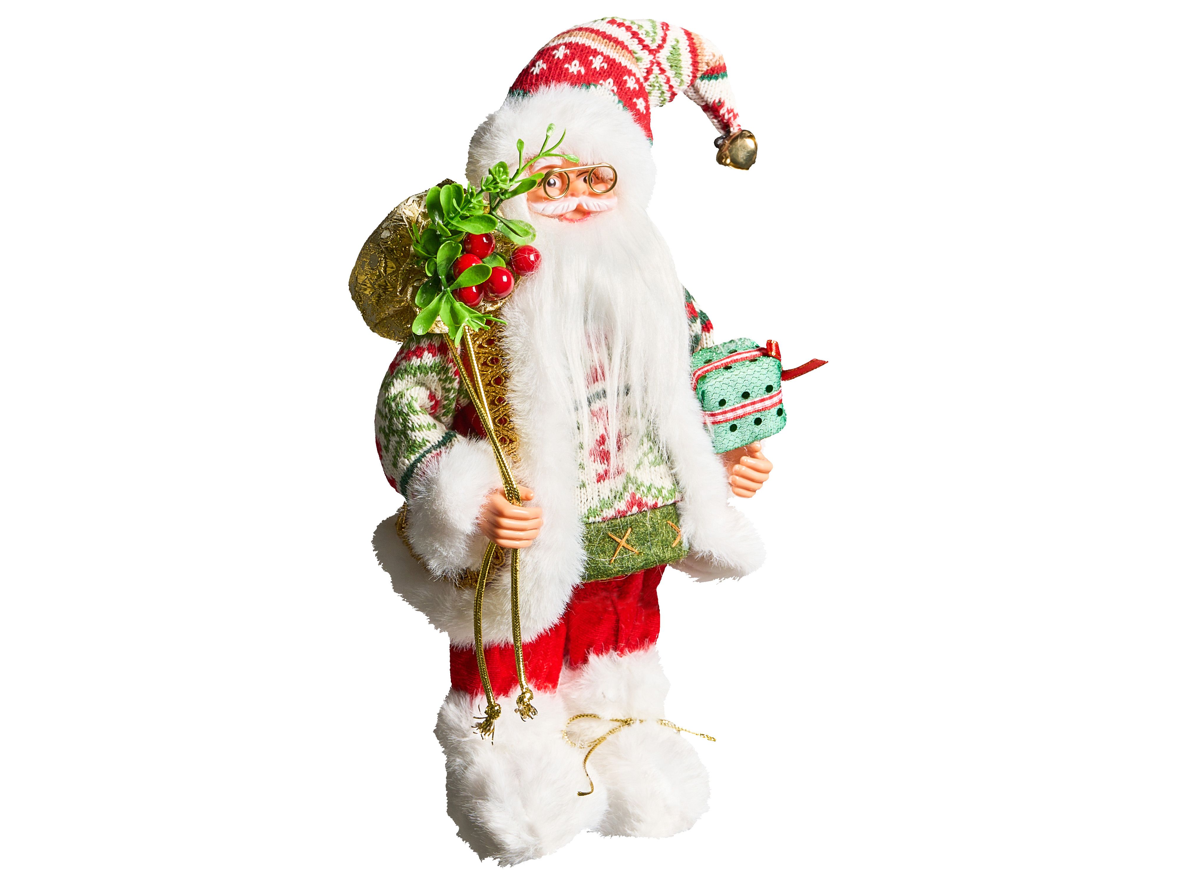 Christmas Decoration MOSVATN Santa Claus 37 cm Red/ Green