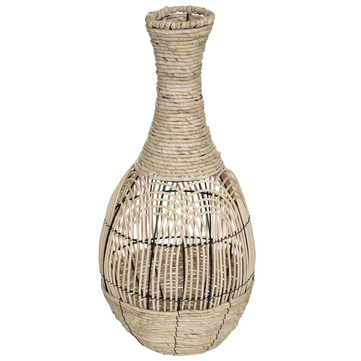 Vase, rattan H.63 cm