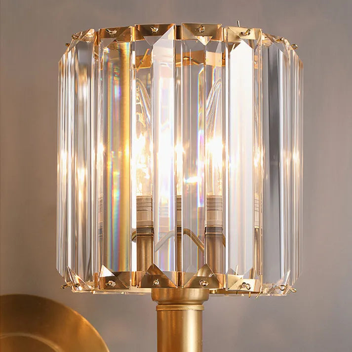 VintageGlow - Luxe Kristallen Wandlamp met Elegant Design en Verfijnde Verlichting