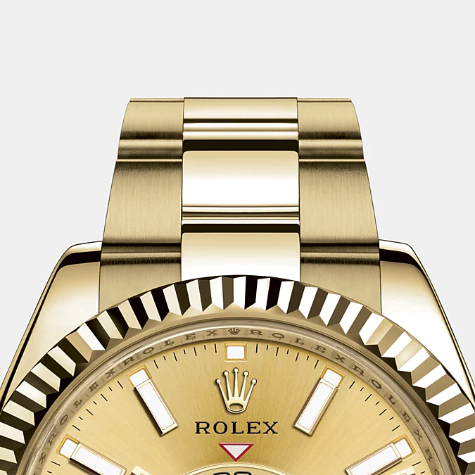 Rolex Sky-Dweller 42mm, 18k Yellow Gold, Ref# 326938-0003(1:1 replica) - Elite Watch Atelier