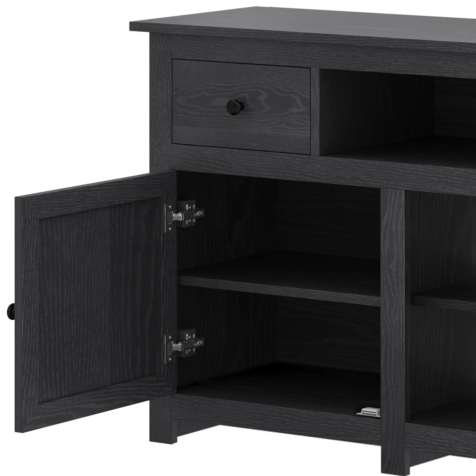 Uforic Farmhouse TV Stand for 75/80 Inch TV, Rustic Entertainment Center with Power Outlet, Storage Drawers, TV Console for Living Room, Oak - Image 32