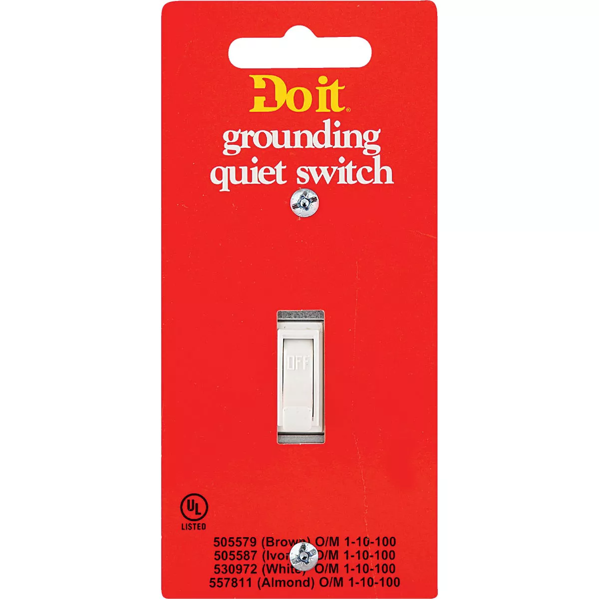 Do it Residential Grade 15 Amp Toggle Single Pole Switch, White