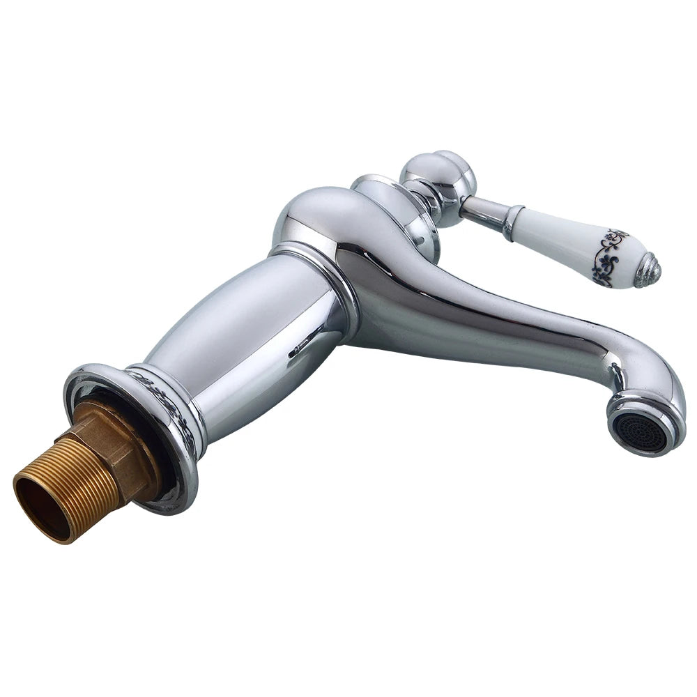 AntiqueGold | Enkelvoudige Handgreep Wastafelmixer