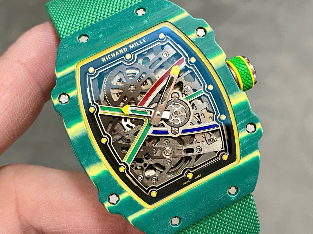 Richard Mille RM67-02 Case Green Carbon Refined Super Light 37 Grams 38.7��47.52mm - Top club