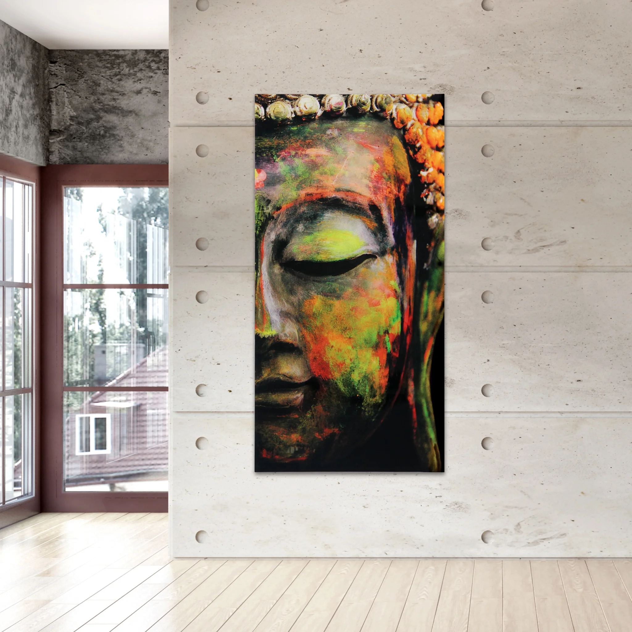 Empire Art Direct Blue Splash Frameless Free Floating Tempered Glass Panel Graphic Wall Art, 72" x 36", Ready to Hang - Image 81