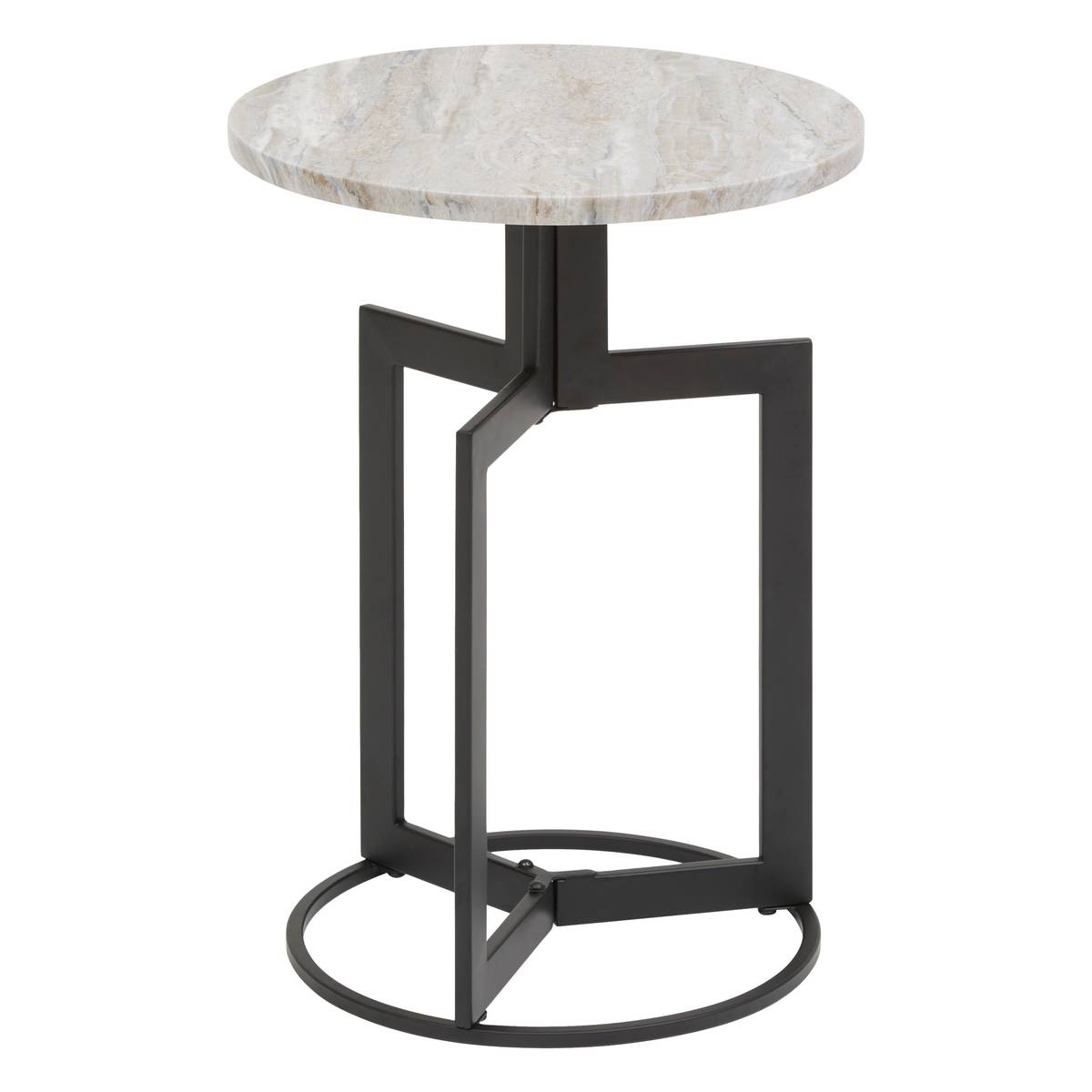 Side Table "Tusco" Black, 35x35 cm
