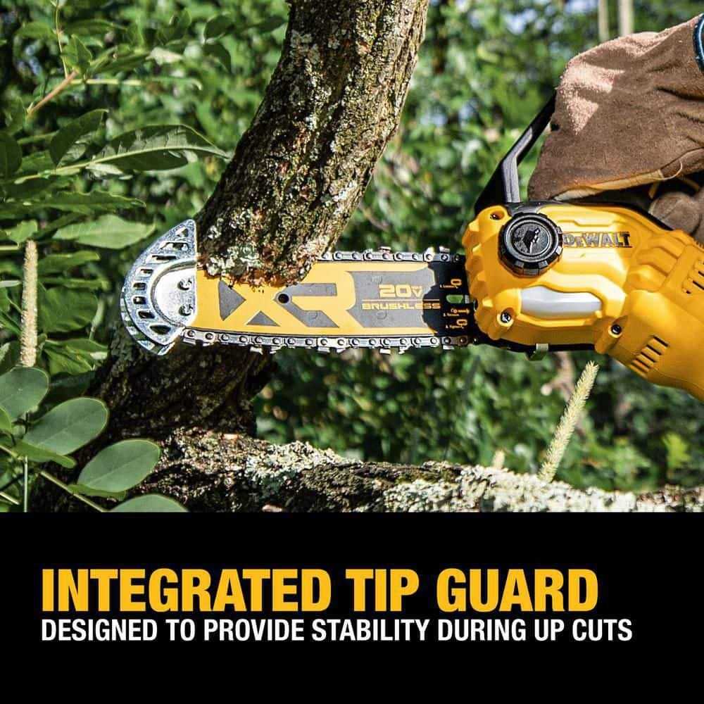 DEWALT 20V MAX 8-in Brushless Cordless Pruning Chainsaw - DCCS623B - Image 2 DEWALT 20V MAX 8-in Brushless Cordless Pruning Chainsaw - DCCS623B - Image 2