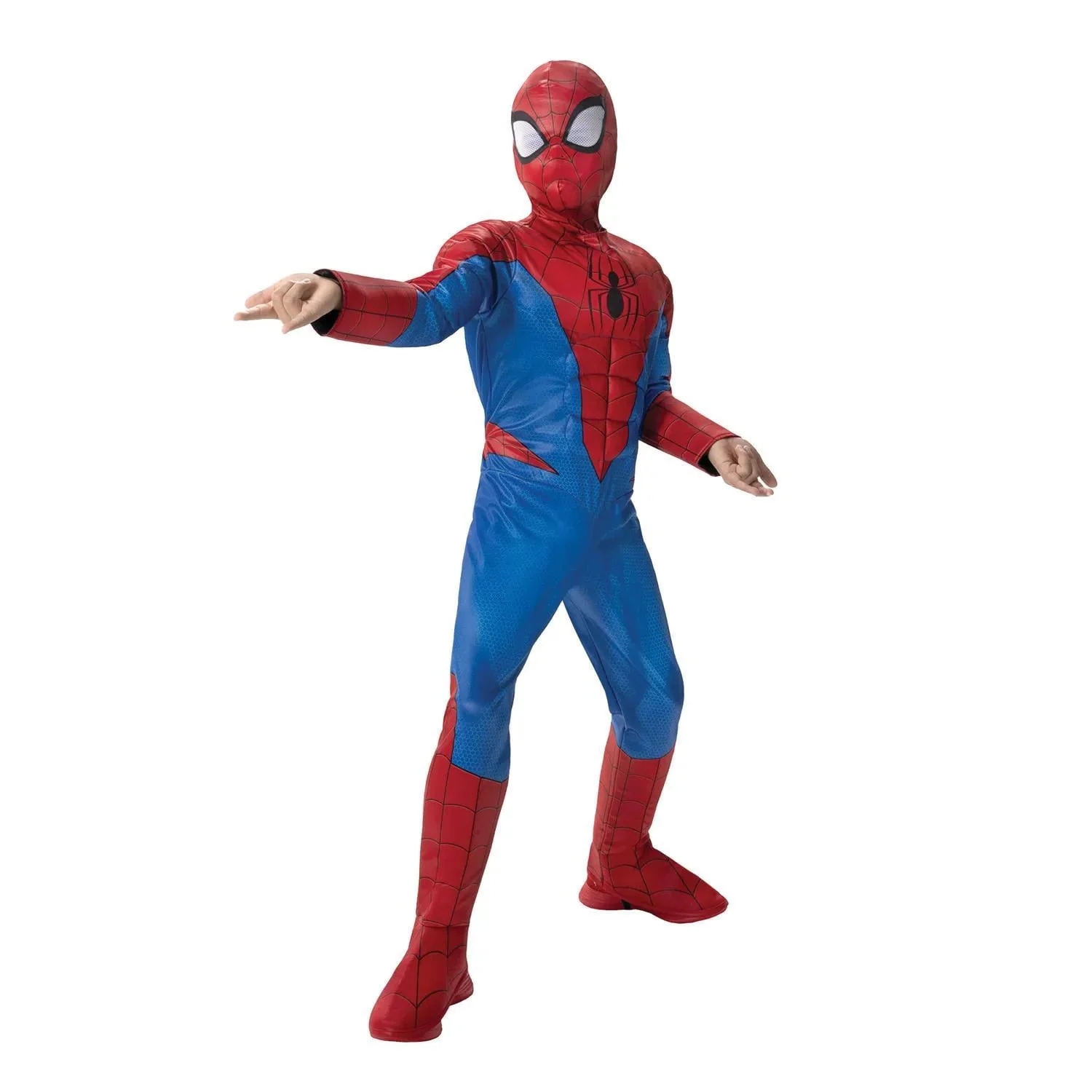 Boys' Marvel Avengers Spider-Man Qualux Costume by Jazwares - Size Small - Image 2 Boys' Marvel Avengers Spider-Man Qualux Costume by Jazwares - Size Small - Image 2