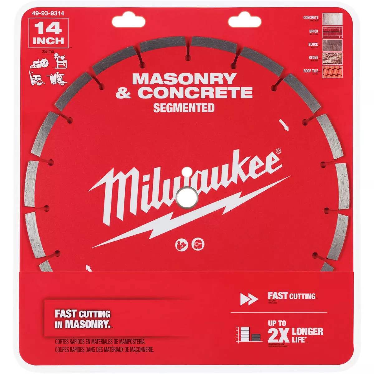 Milwaukee 14 In. Segmented Rim Masonry & Concrete Diamond Blade
