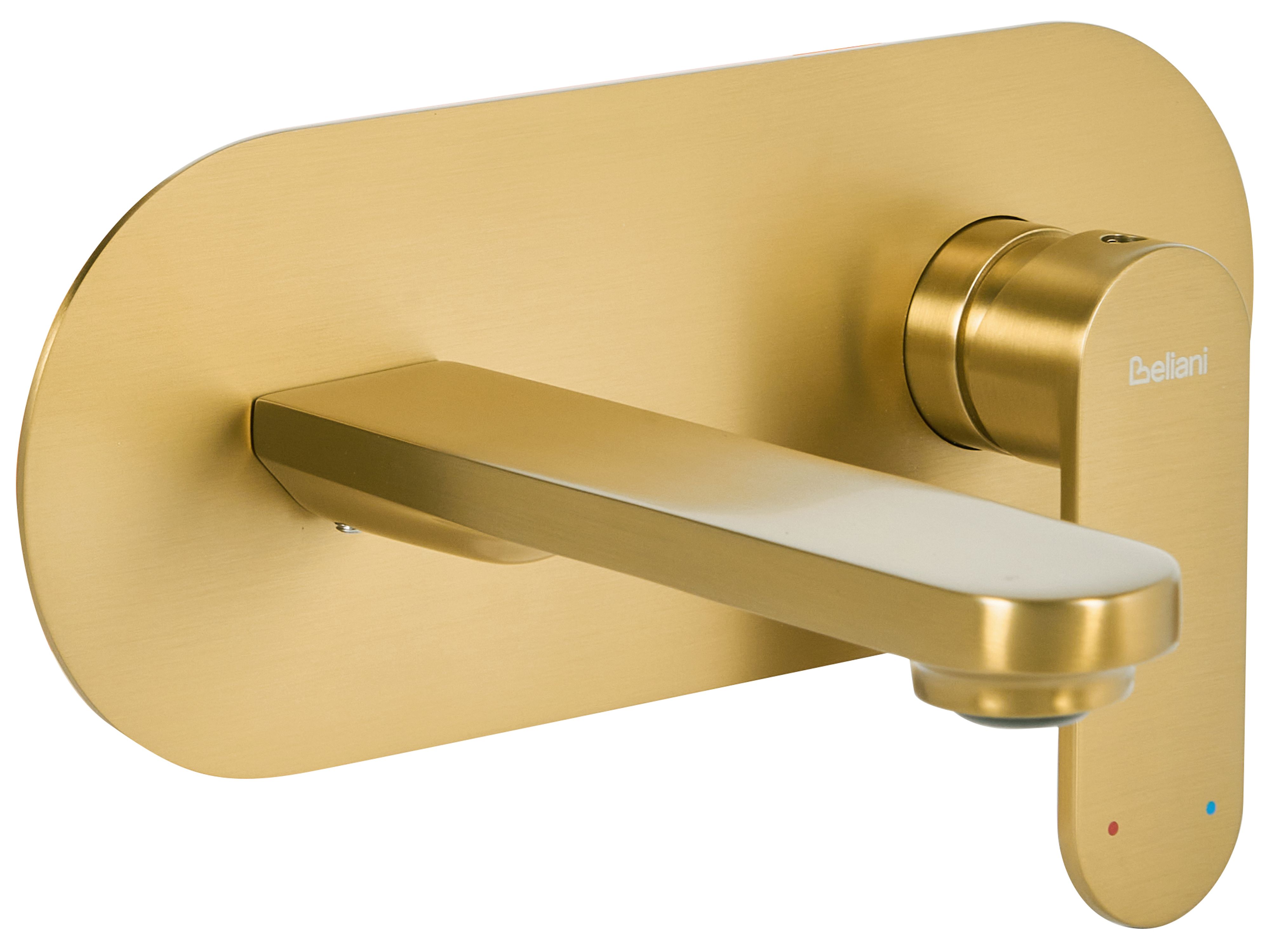 Wall Mounted Basin Mixer Tap CHAPALA Brass Gold