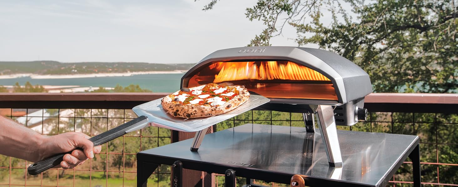 Gas powered pizza oven