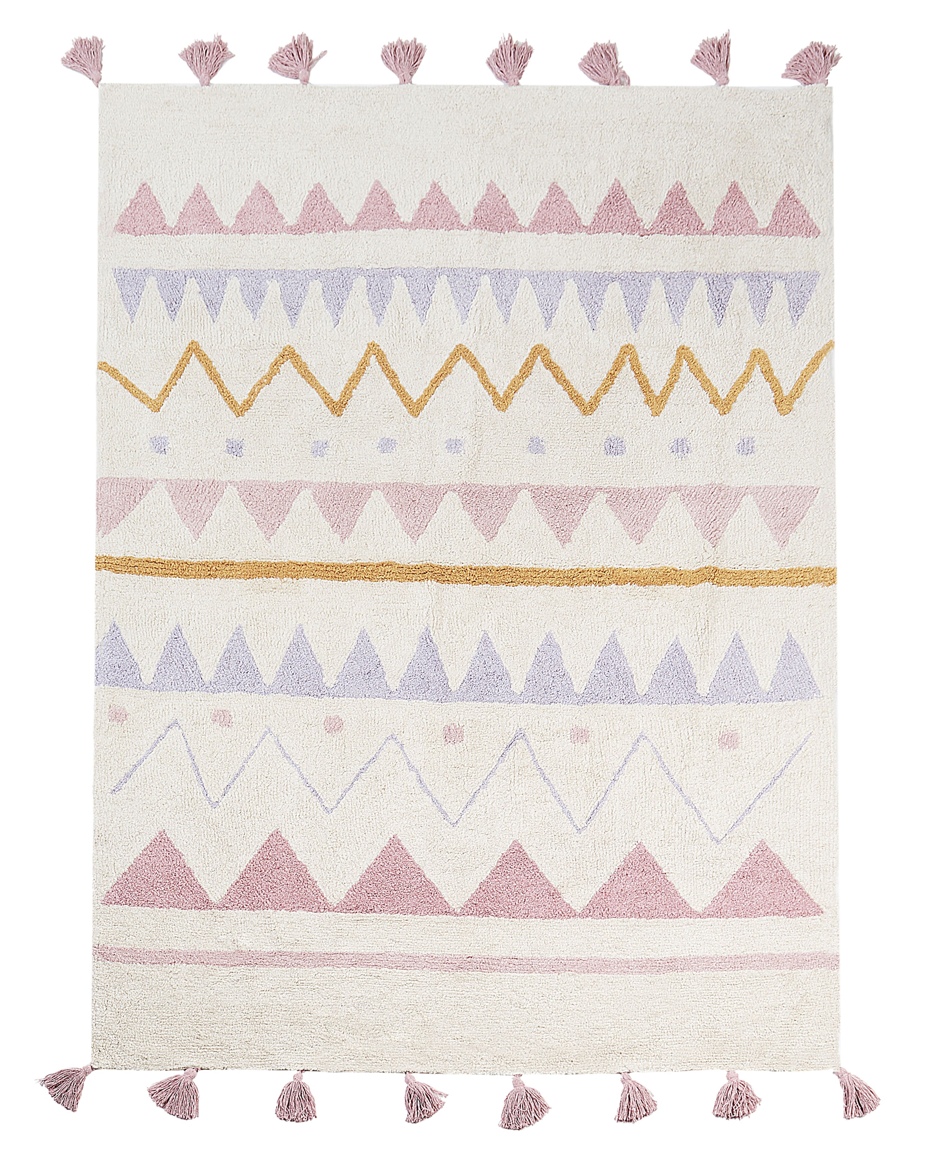 Kids Rug ZAYSAN Pink 140 x 200 cm Cotton