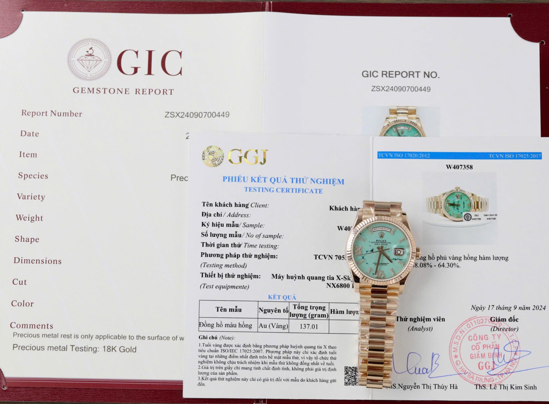 Rolex Best Replica Watch Day-Date 128238 Dial Turquoise Gold Wrapped 36mm - Elite Watch Atelier