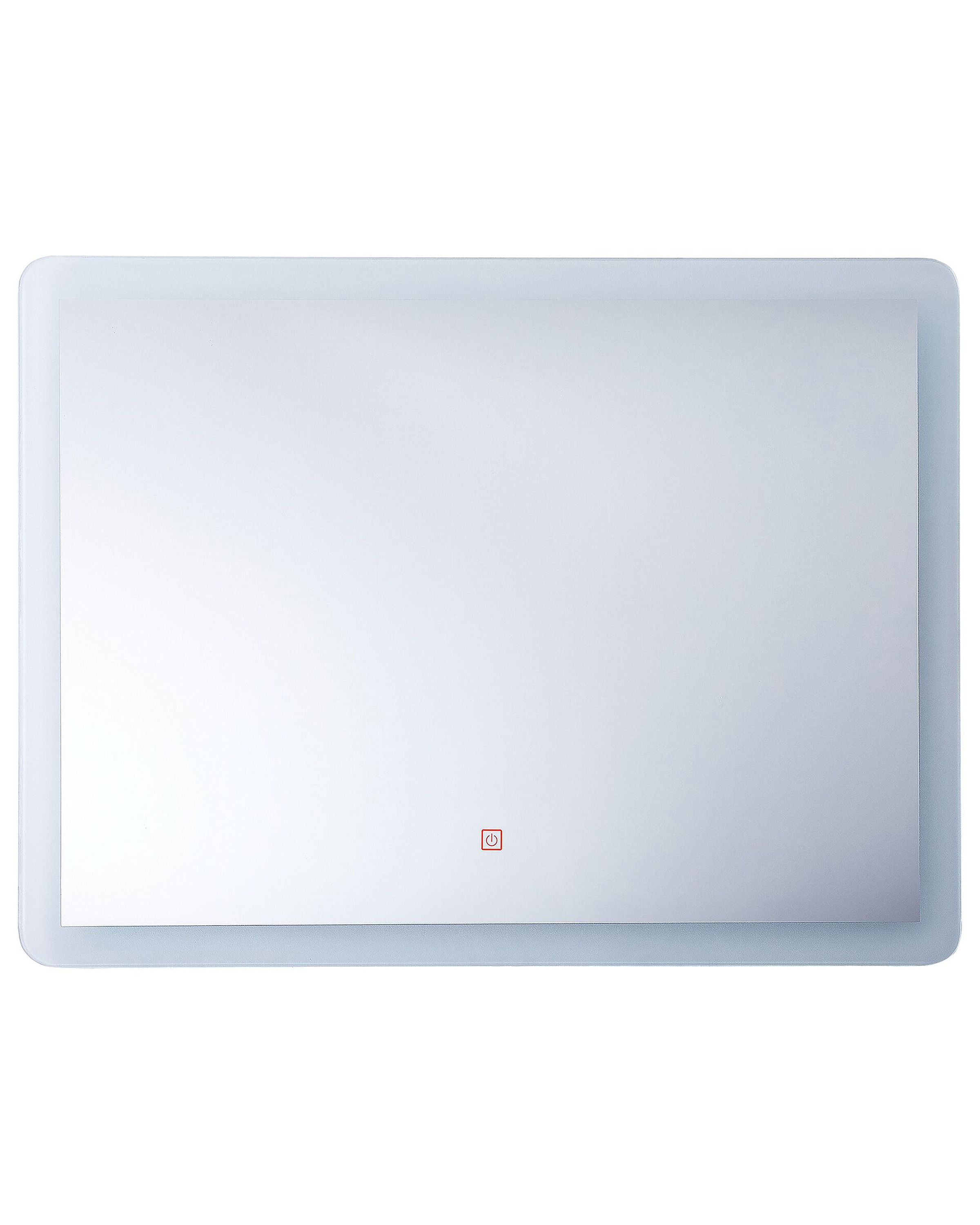 LED Bathroom Mirror CORROY 80 cm 60 cm Silver