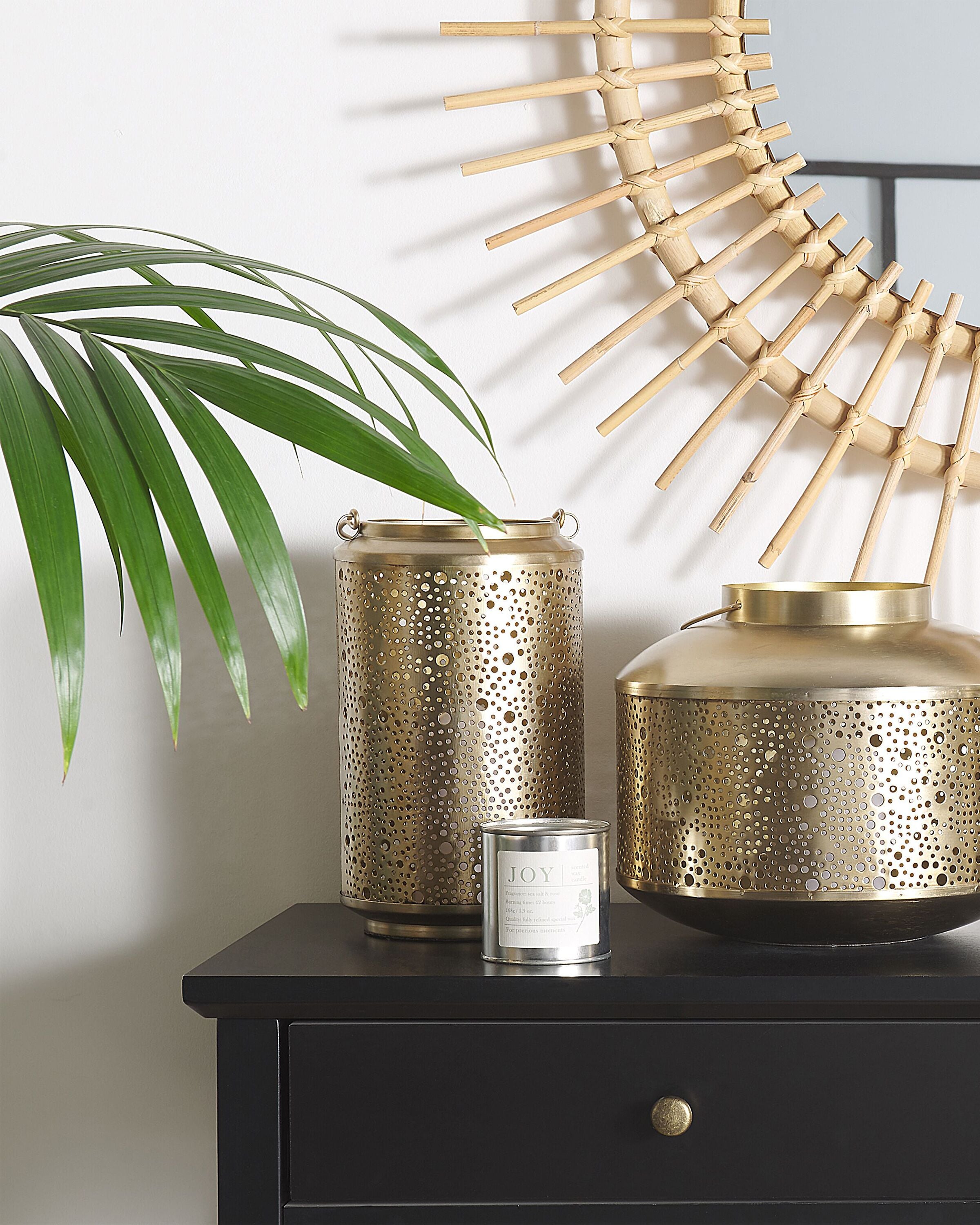 Lantern CORFU Metal 25 cm Gold