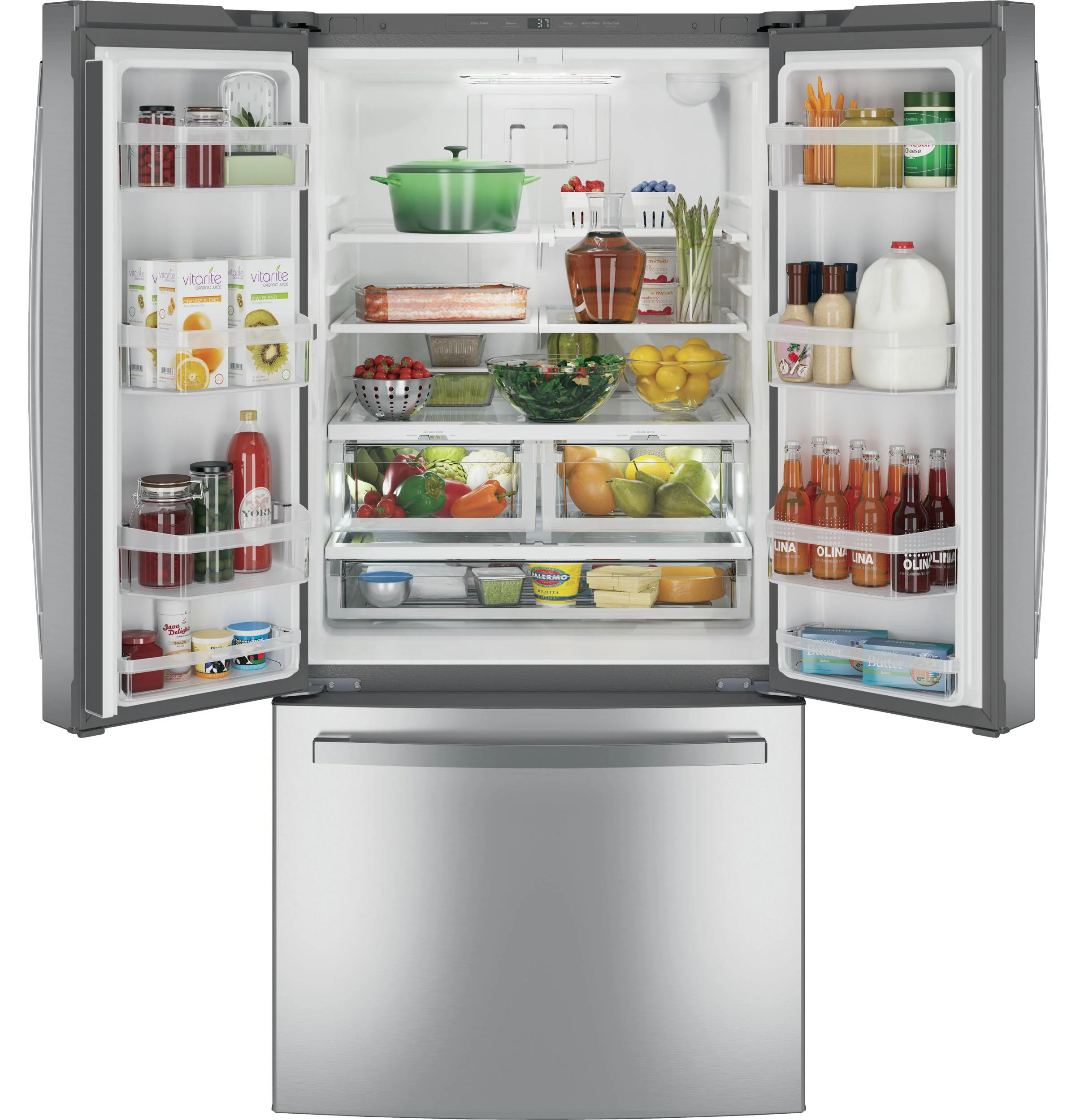 GE Appliances Freestanding Refrigerator, Silver