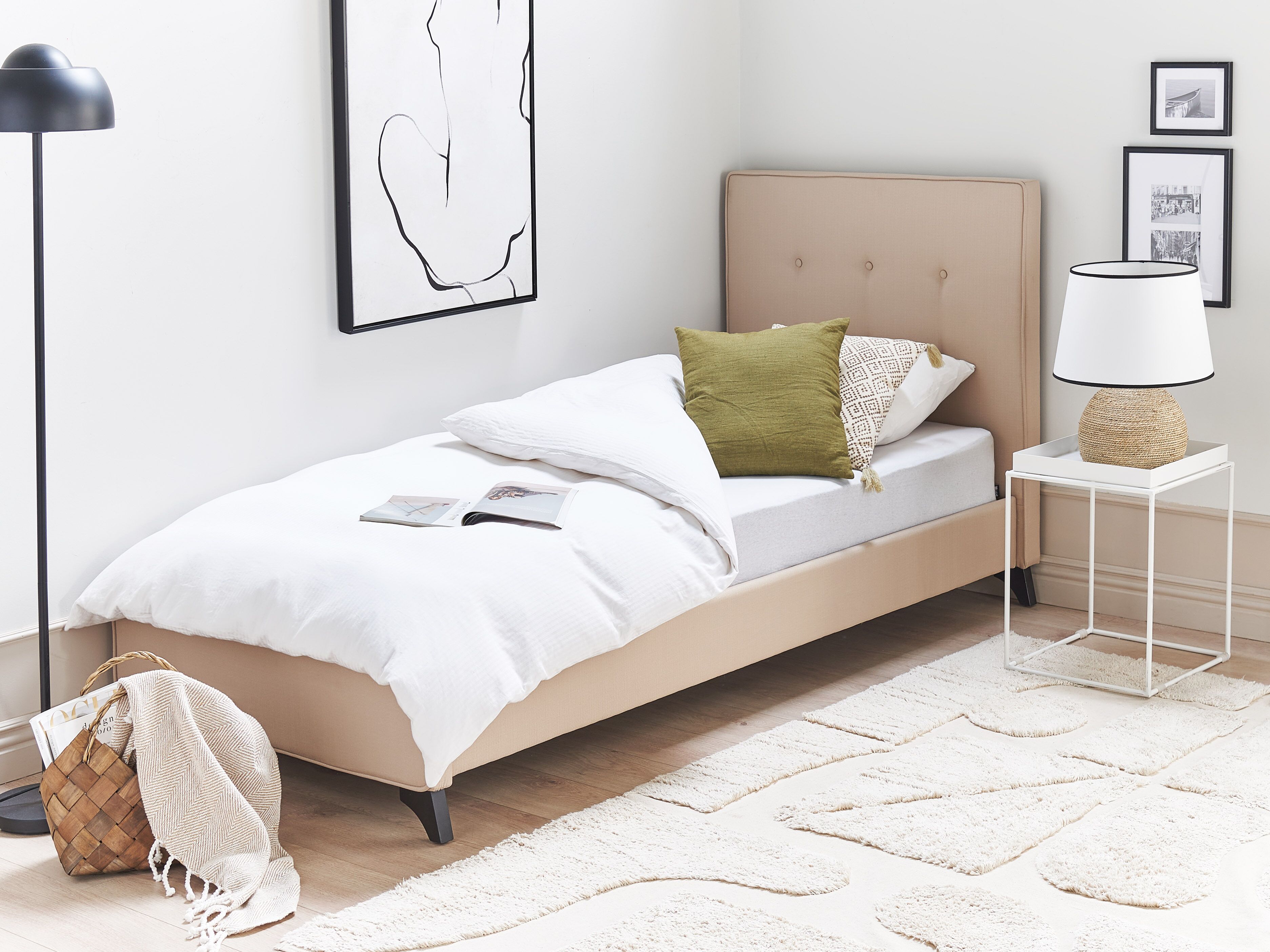 Bed Fabric AMBASSADOR 90 x 200 cm (EU Single) Beige