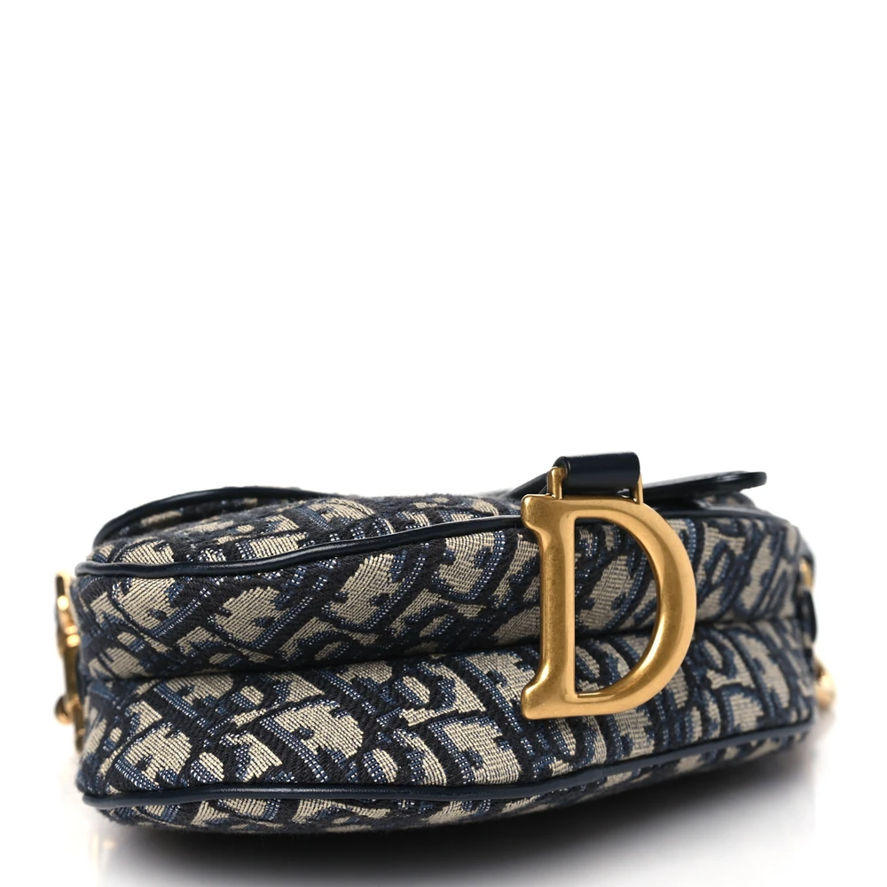 Flawless Replica Dior Saddle Bag – Mirror Quality in Blue Oblique1:1High-quality replica