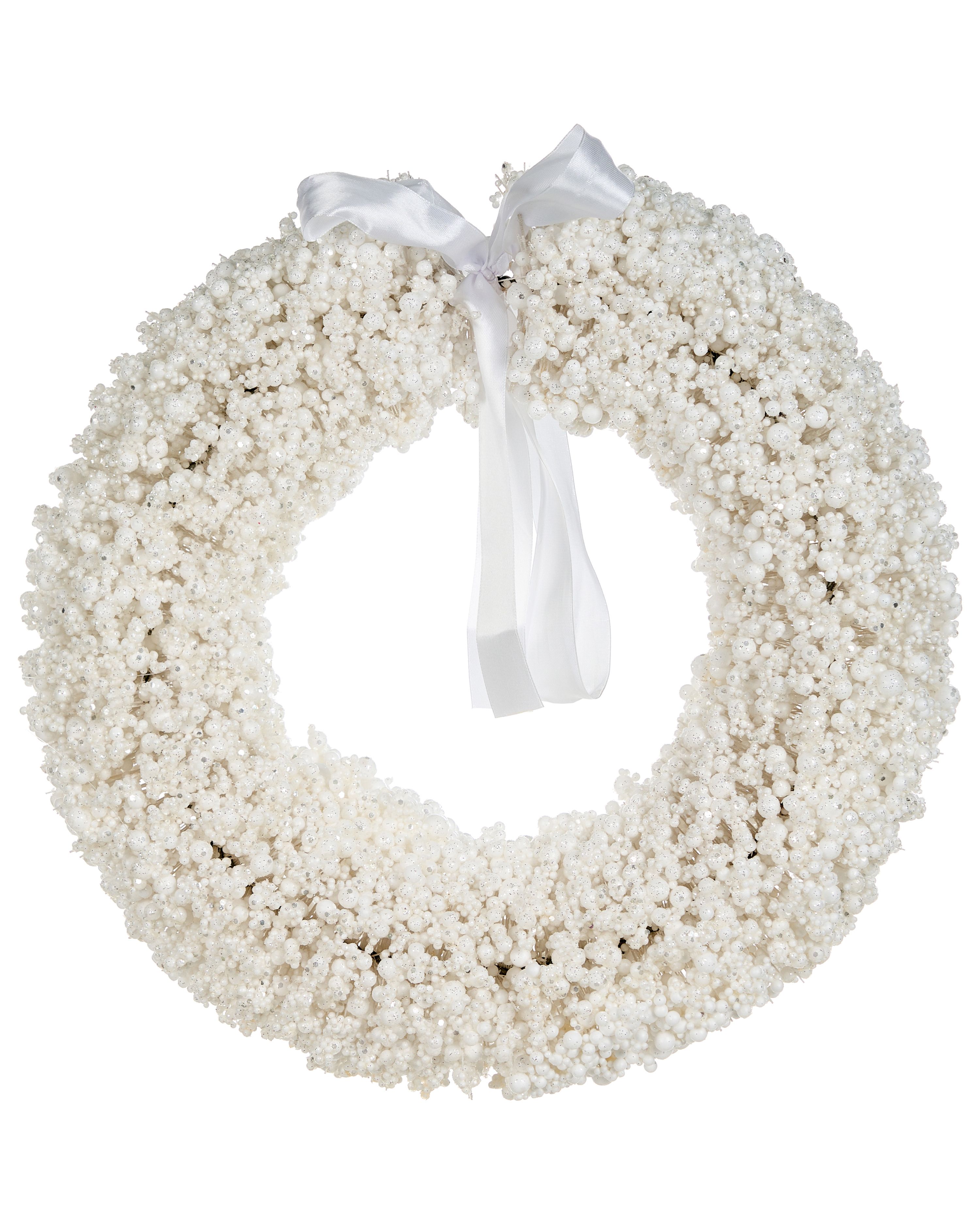 Christmas Wreath ARESJON White 40 cm