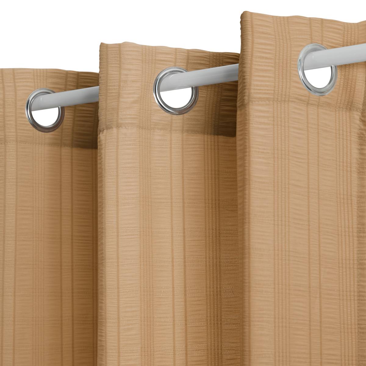 Sheer Curtain "Noa" Beige, 240x140 cm