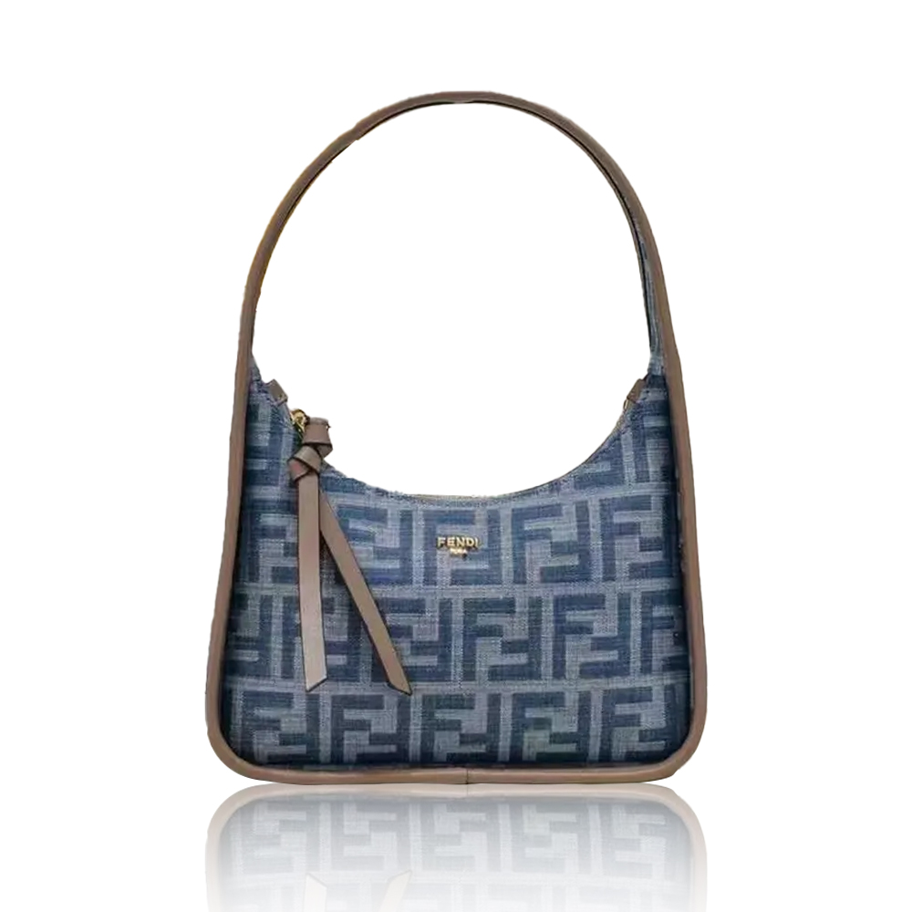 Fendi Fendessence Light blue FF denim fabric bag (Replica) - Replicaclubs