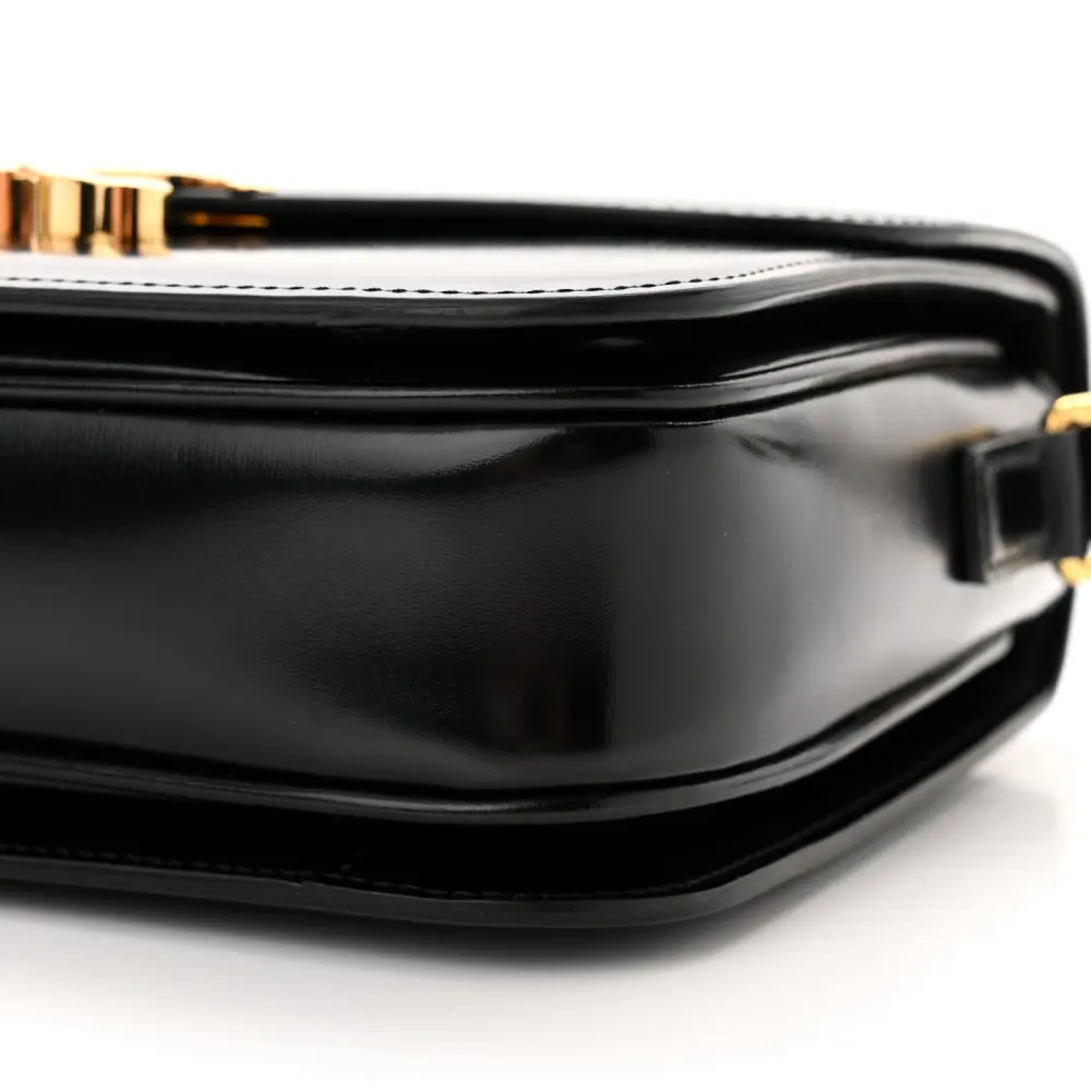 Replica Celine Black Shiny Calfskin Bag with Gold Hardware1:1High-quality replica