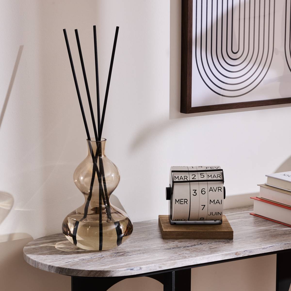 Diffuser "Hanae" Linen Flower, White, 1000ml