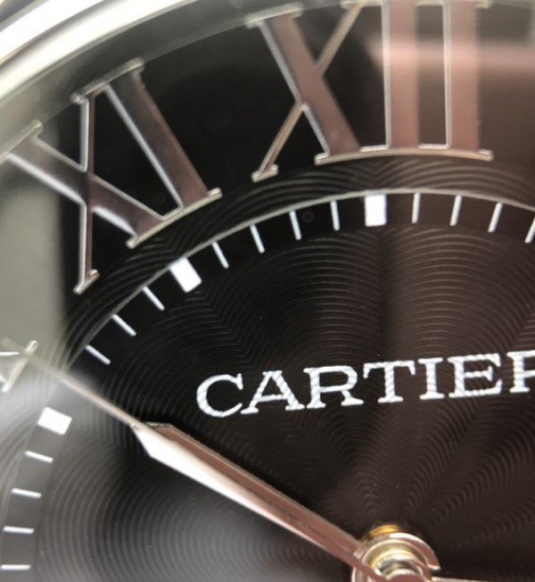 Replica Cartier V6 Ballon Bleu 42mm SS Black Textured Dial SS Bracelet A2892 - Top club