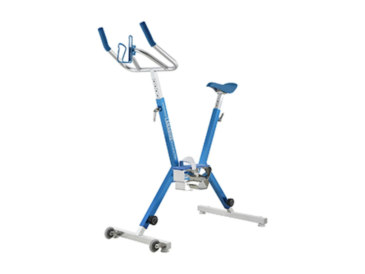 Aquabike Aluminium Lanabike Waterflex 9.5kg - Cadre aluminium anodisé - Musculation/Aquafitness - Bleu - Coloris Bleu