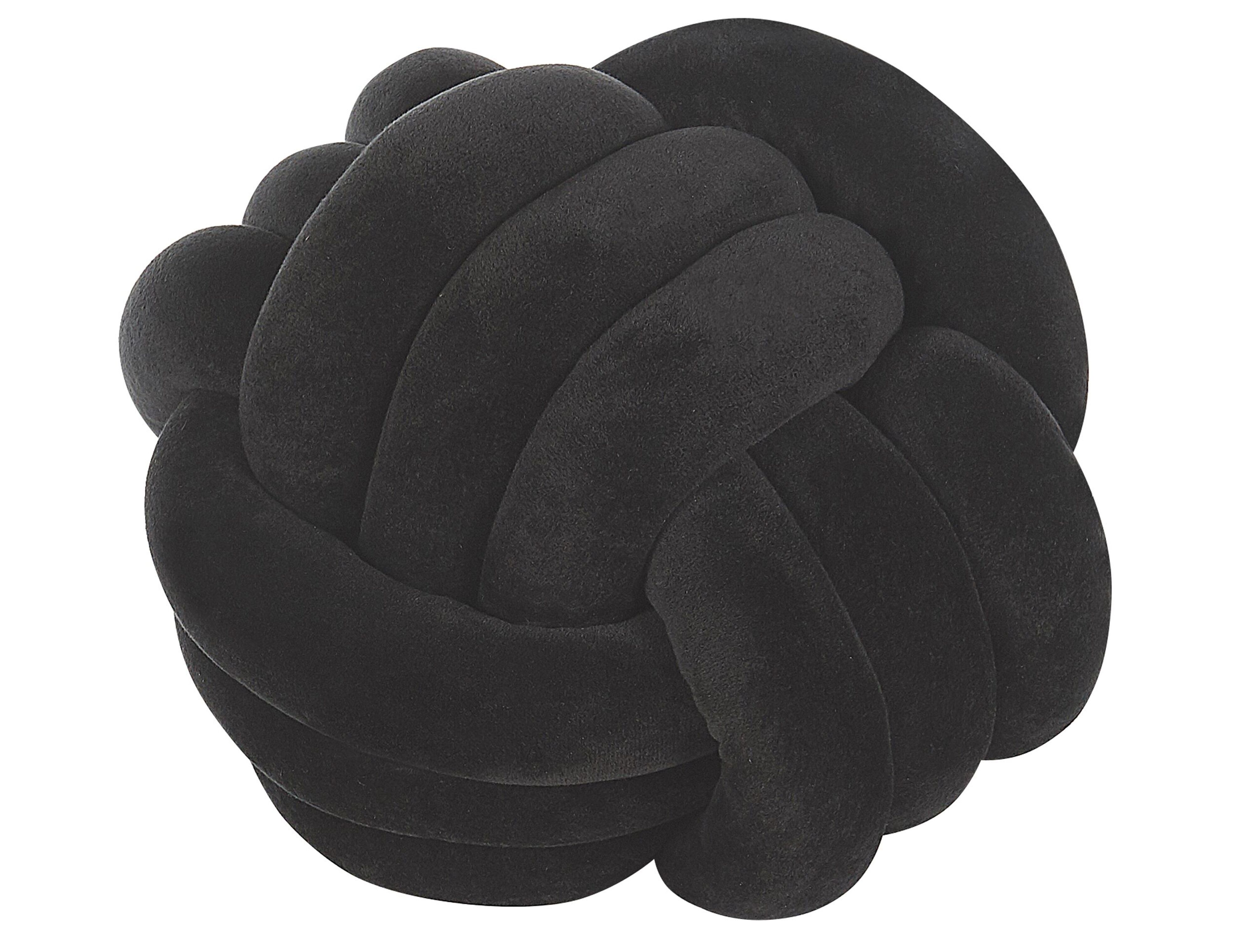 Throw Cushion MALNI Velvet 30 x 30 cm Black Solid