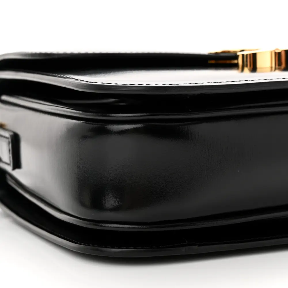 Replica Celine Black Shiny Calfskin Bag with Gold Hardware1:1High-quality replica