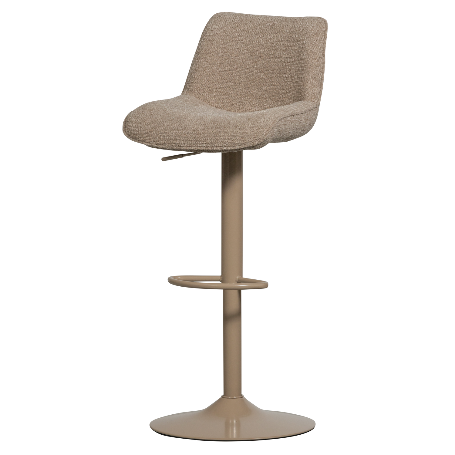 WOOOD Marten In Hoogte Verstelbare Barstoel - Zand - 110x45x50