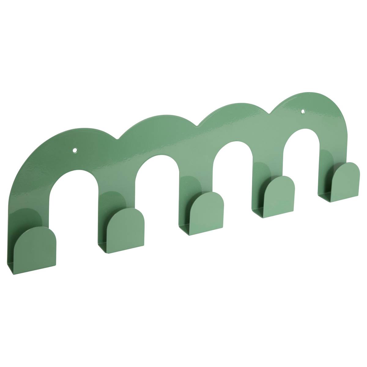 Coat Hook "Callista" Green, 5 hooks